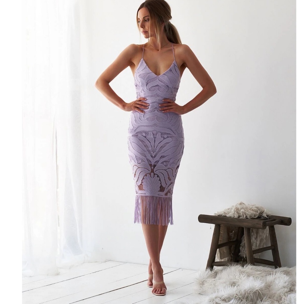 Crochet tassel dress